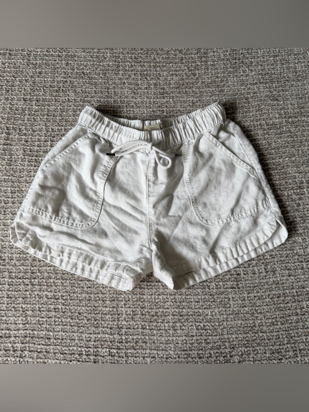 Cynthia Rowley has Off-White Drawstring Shorts